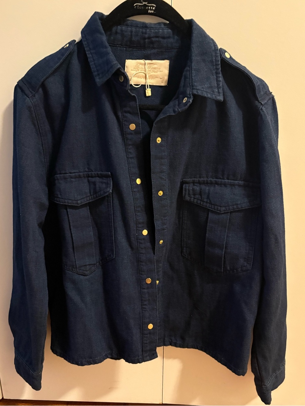 ZARA womens denim shirt size small new without tags
